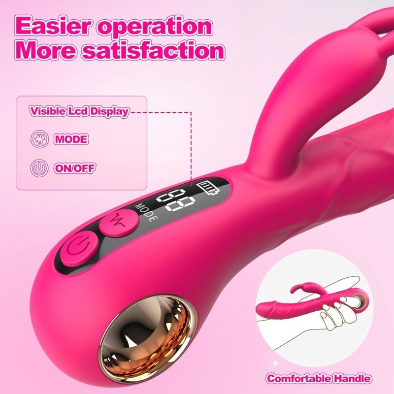 Vibro Rabbit Spotbit 14 x 3.7cm Rose – Image 3