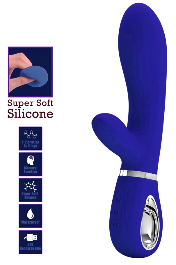 Vibro Rabbit Thomas 11 x 3.8cm Indigo – Image 5