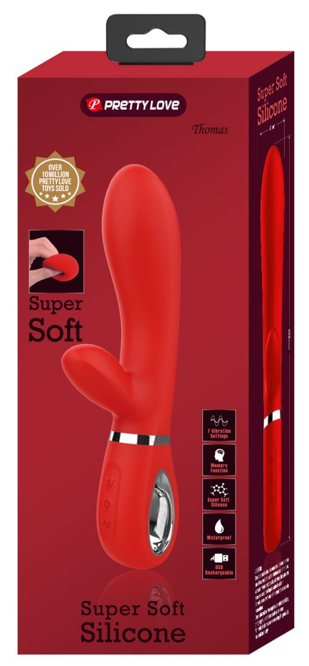 Vibro Rabbit Thomas 11 x 3.8cm Rouge – Image 2
