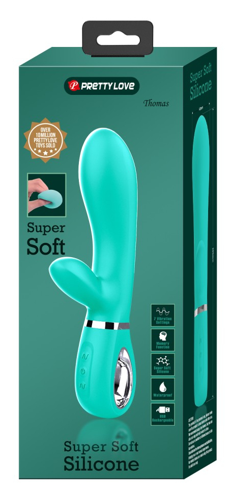 Vibro Rabbit Thomas 11 x 3.8cm Turquoise – Image 2