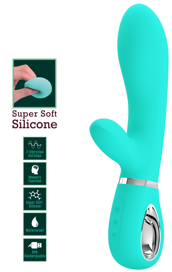 Vibro Rabbit Thomas 11 x 3.8cm Turquoise – Image 5