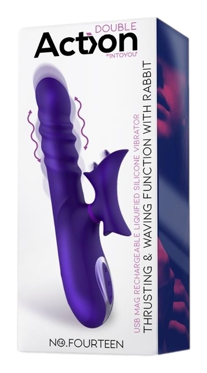 Vibro Rabbit Thrusty Wave Action 26cm – Image 2