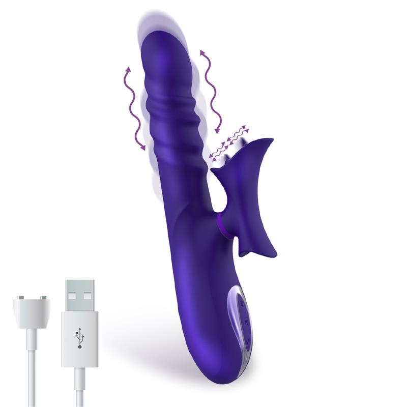 Vibro Rabbit Thrusty Wave Action 26cm – Image 3