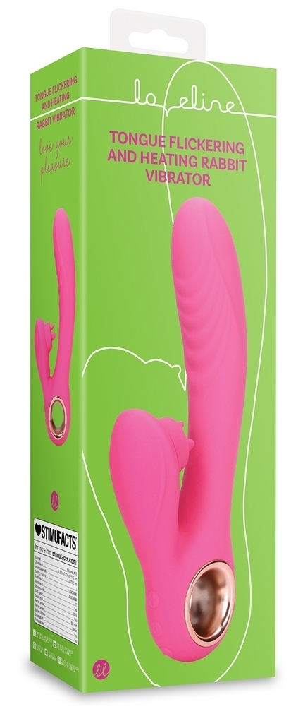 Vibro Rabbit Tongue Flicker 19 cm Rose – Image 2