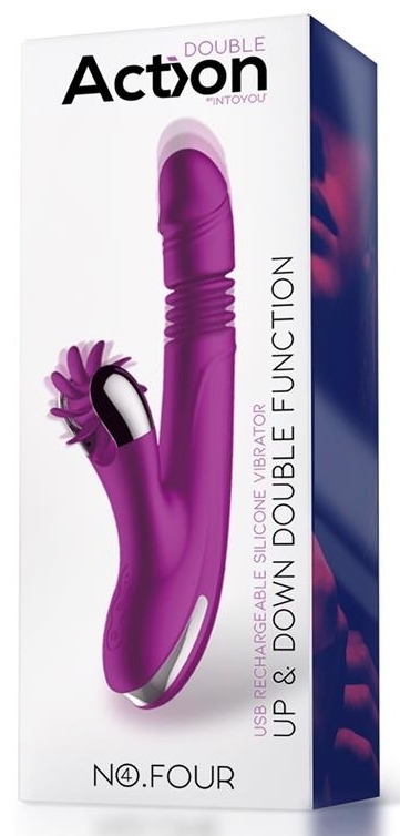 Vibro Rabbit Up & Down 10 x 3.5cm Violet – Image 2