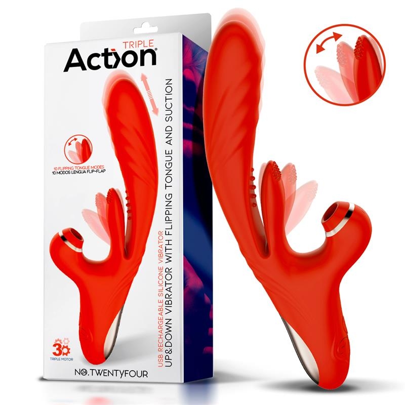 Vibro Rabbit Up & Down Flip Rouge – Image 6