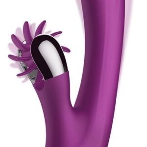 Vibro Rabbit Vibrating Double 10 x 3.5cm Violet