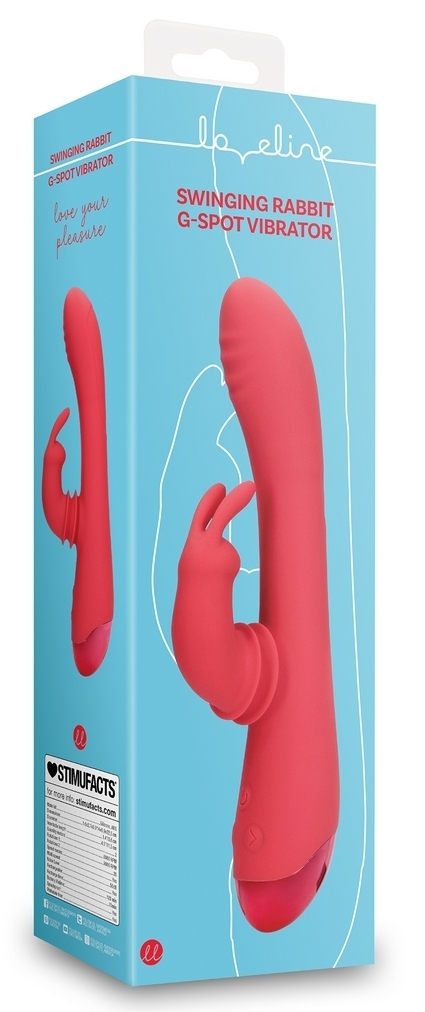 Vibro Swinging Rabbit 22 cm Rose – Image 2