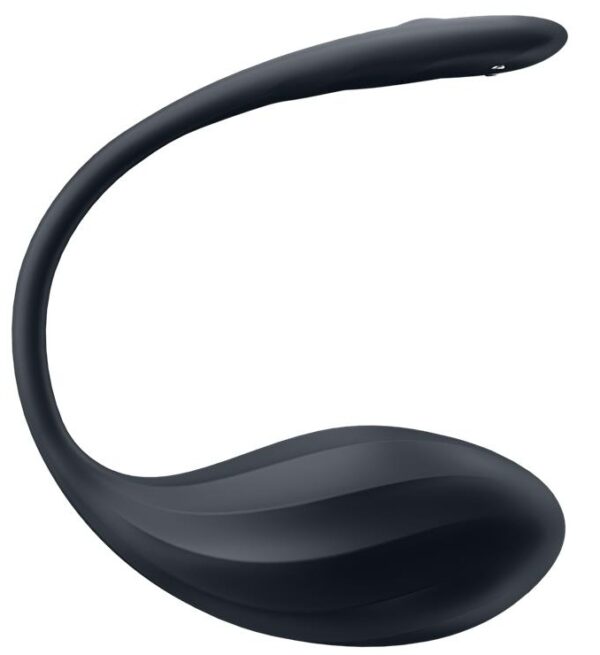 Vibromasseur Connecté Point G Ribbed Petal 8.5 x 3.8cm Noir – Image 3