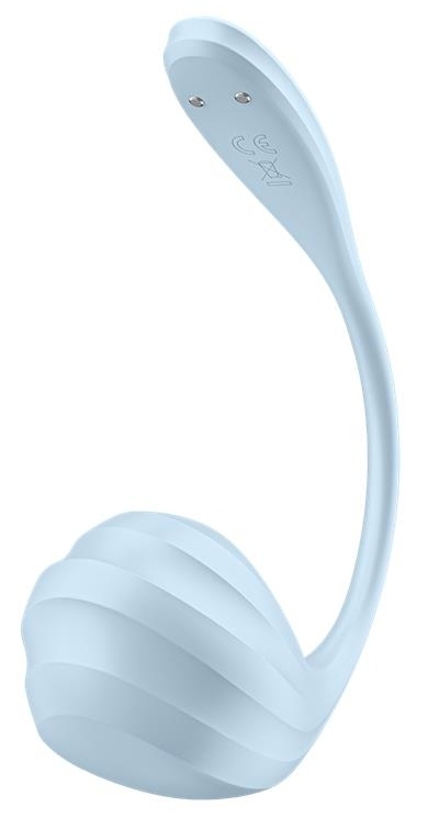 Vibromasseur Connecté Point G Smooth Petal 8.5 x 3.8cm Bleu Clair – Image 5