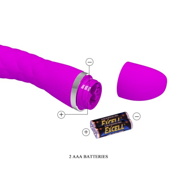 Vibromasseur design Truda 19.5 x 3.5cm - Violet – Image 10