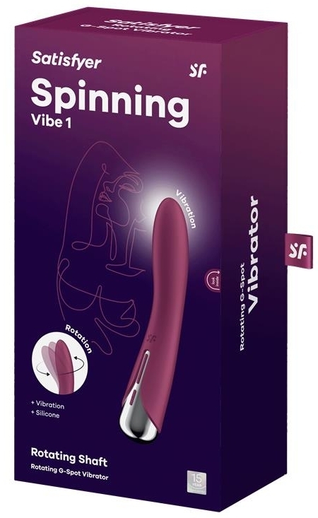Vibromasseur Point G Spinning Vibe 1 - 11 x 3cm Framboise – Image 2