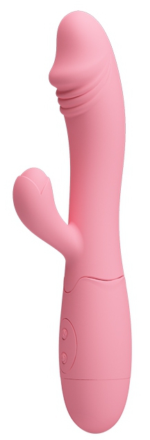 Vibromasseur Rabbit Snappy 9.5 x 3.2cm Rose Pastel – Image 3