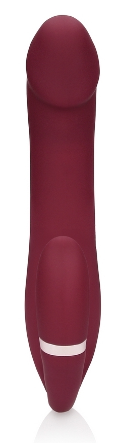 Vibromasseur sans harnais Strapless Loveline 12 x 3.8cm Violet – Image 5