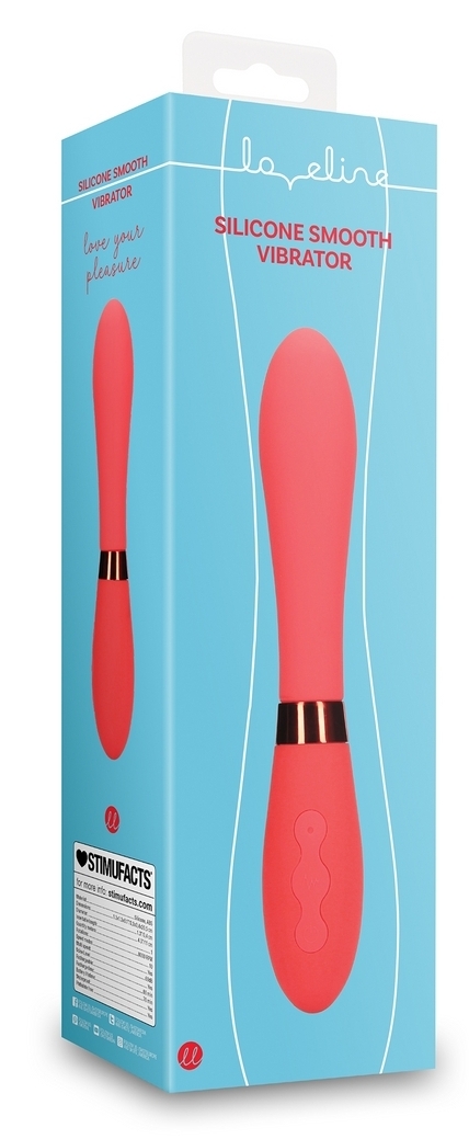 Vibromasseur Smooth Line 11 x 3.4 cm Rouge – Image 2