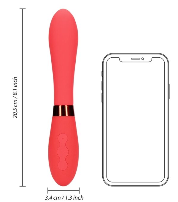 Vibromasseur Smooth Line 11 x 3.4 cm Rouge – Image 7