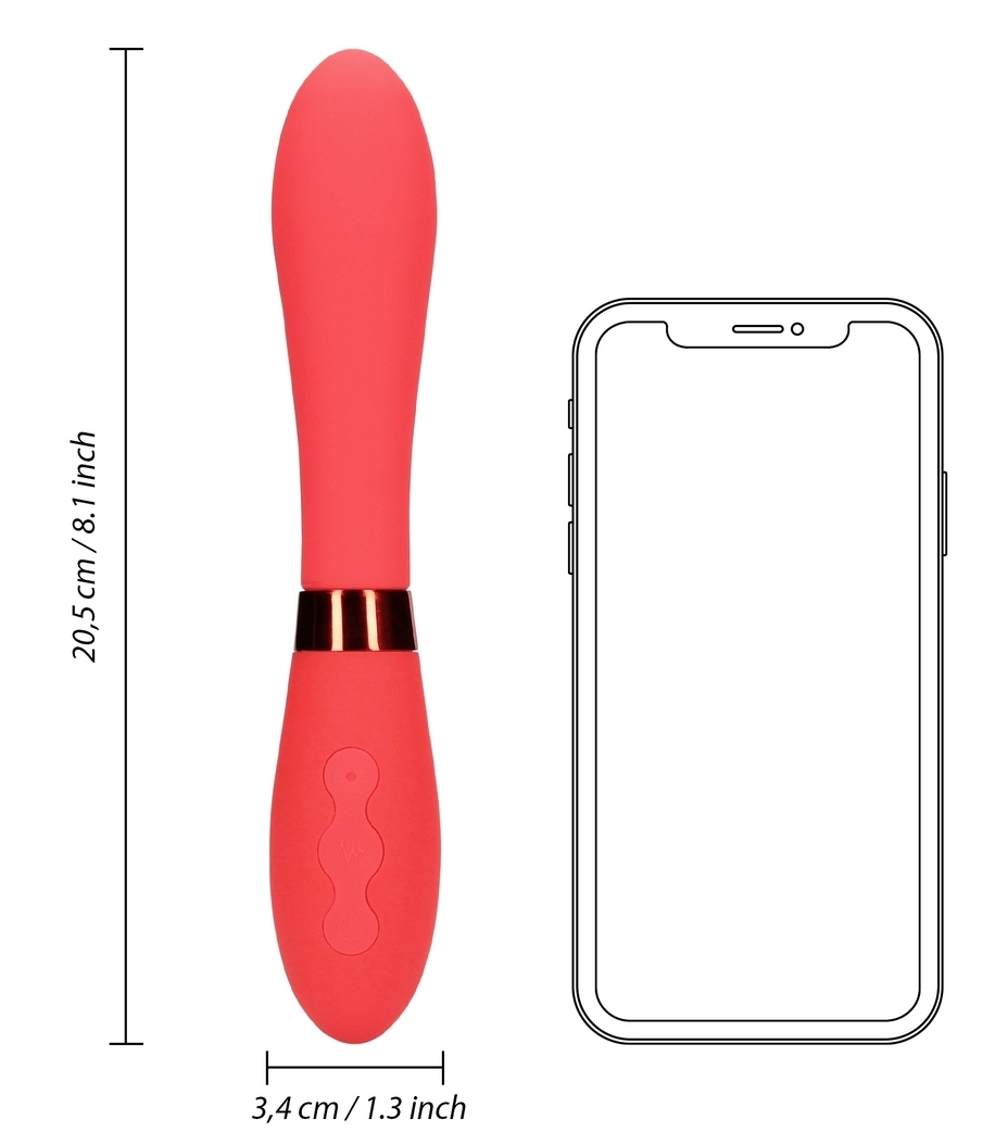Vibromasseur Smooth Line 11 x 3.4 cm Rouge – Image 7
