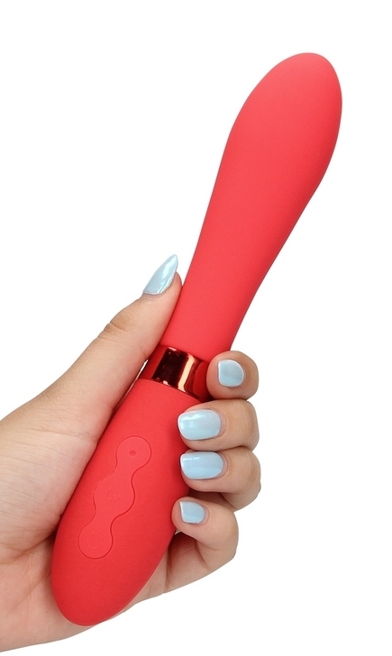 Vibromasseur Smooth Line 11 x 3.4 cm Rouge – Image 8