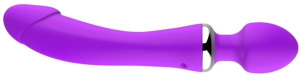 Wand et Vibro Double End 22cm Violet – Image 2