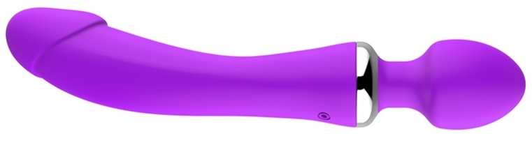 Wand et Vibro Double End 22cm Violet – Image 2