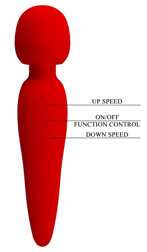 Wand Meredith 21.5cm Tête 50mm Rouge – Image 4