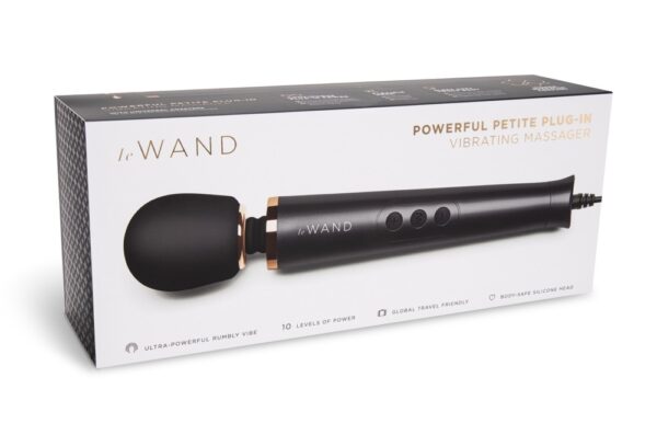 Wand Powerful Petite Plug-In 25cm Tête 47mm Noir – Image 2