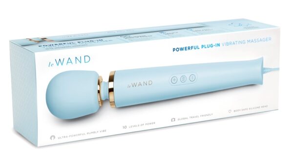 Wand Powerful Plug-In 34cm - Tête 62mm Bleu Ciel – Image 2