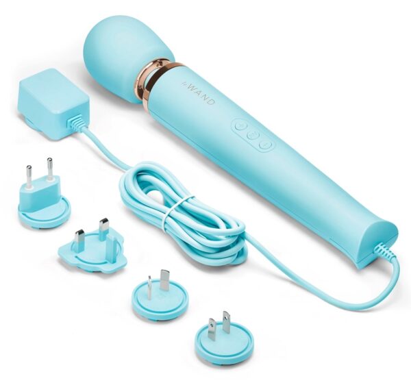 Wand Powerful Plug-In 34cm - Tête 62mm Bleu Ciel – Image 5
