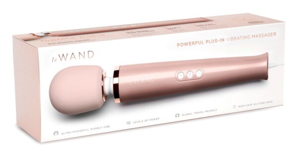Wand Powerful Plug-In 34cm - Tête 62mm Rose Gold – Image 2